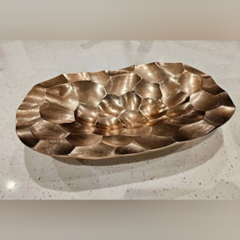Handmade Metal Platter Bowl